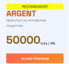Pack Argent : Pour les entreprises moyennes. 50 000 FCFA / an.