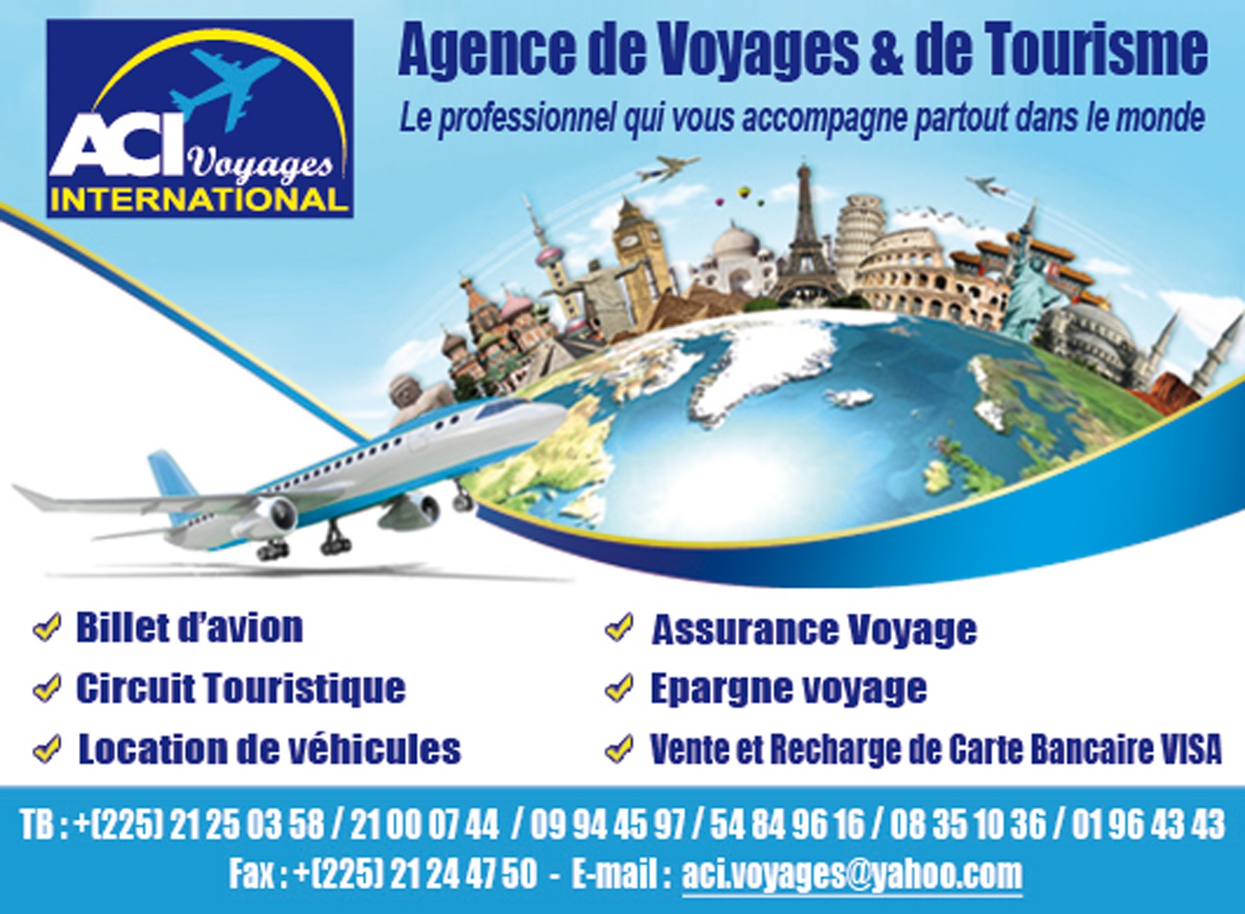 agences de voyage et tourisme